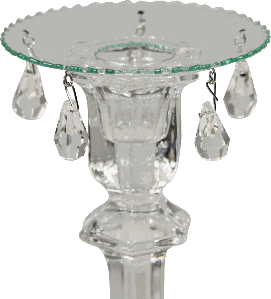 Kerzenteller Ø 9 cm mit 5 Kristallen