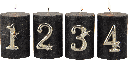 ADVENT Kerzenpin Zahlen 1-4 Set