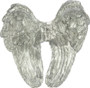 ANGELO Engelflügel zum Stecken Resin silber