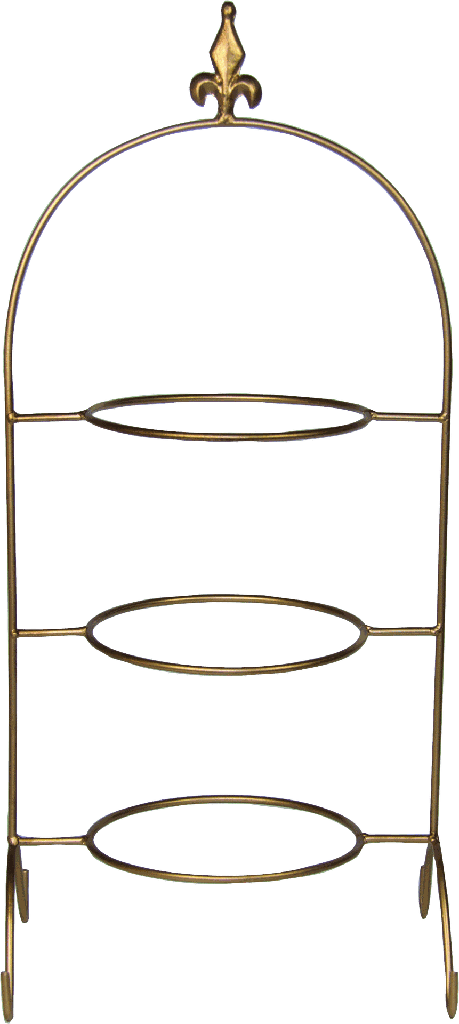 BOURBONE Tellerhalter 3-er 62 cm Metall gold