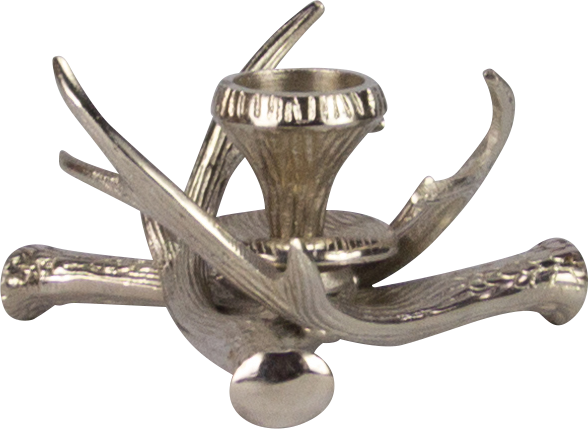 VENISON Kerzenständer 1er Metall antik-silber