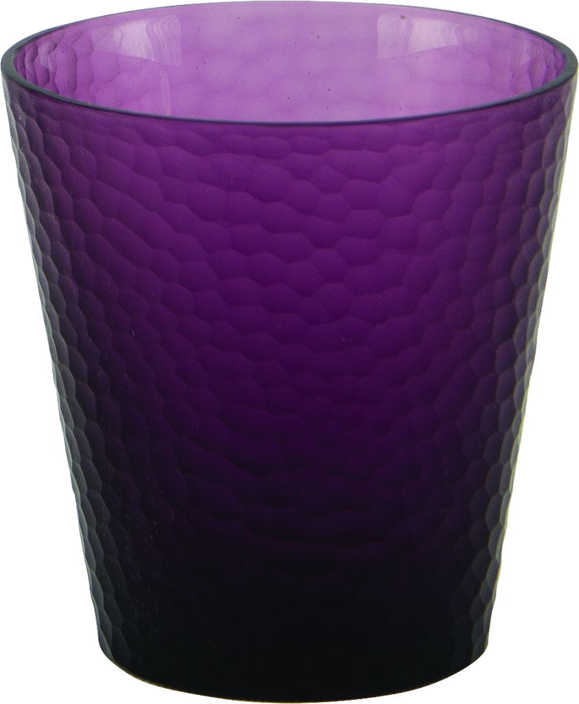 Windlicht Höhe 12 x Ø 11 cm Glas fuchsia