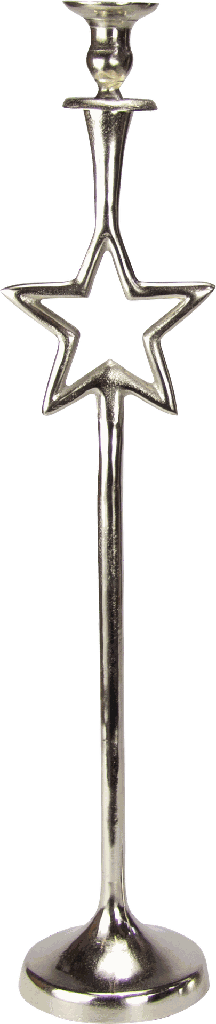 STARLIGHT Kerzenständer 62,5 cm Metall antik-silber
