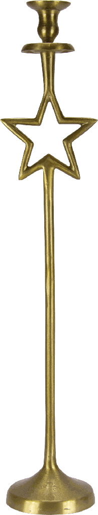 STARLIGHT Kerzenständer 75 cm Metall messing