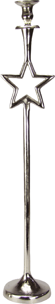 STARLIGHT Kerzenständer 75 cm Metall antik-silber