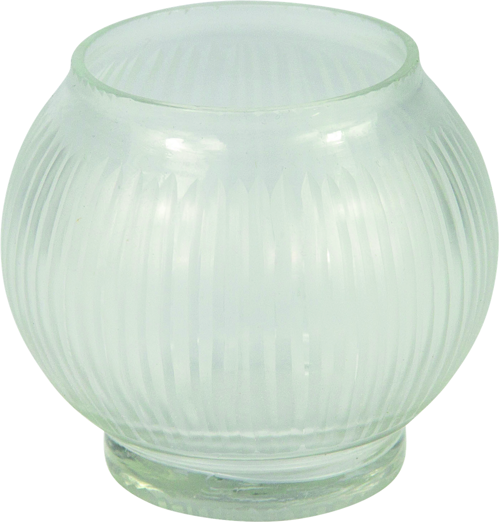 Windlicht 8 x Ø 9 cm Glas satiniert