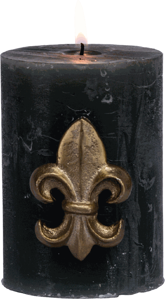 BOURBONE Kerzenpin Metall messing