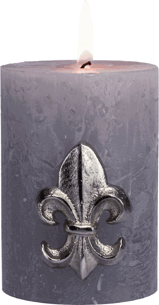 BOURBONE Kerzenpin Metall antik-silber