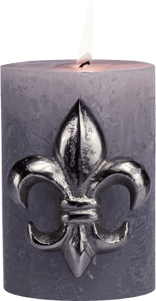 BOURBONE Kerzenpin Metall antik-silber