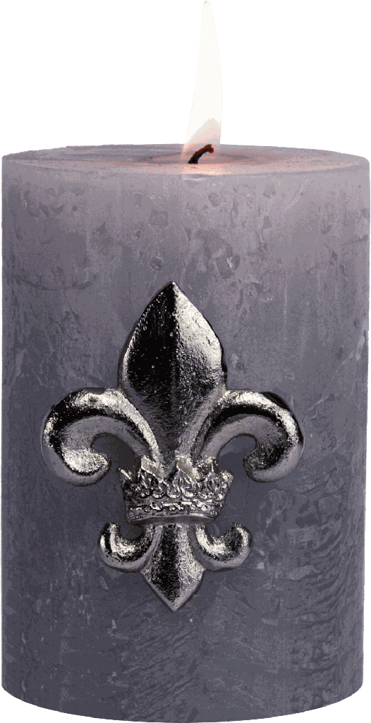 ROYAL Kerzenpin Metall antik-silber