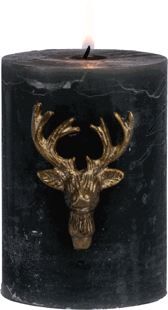 VENISON Kerzenpin Metall messing