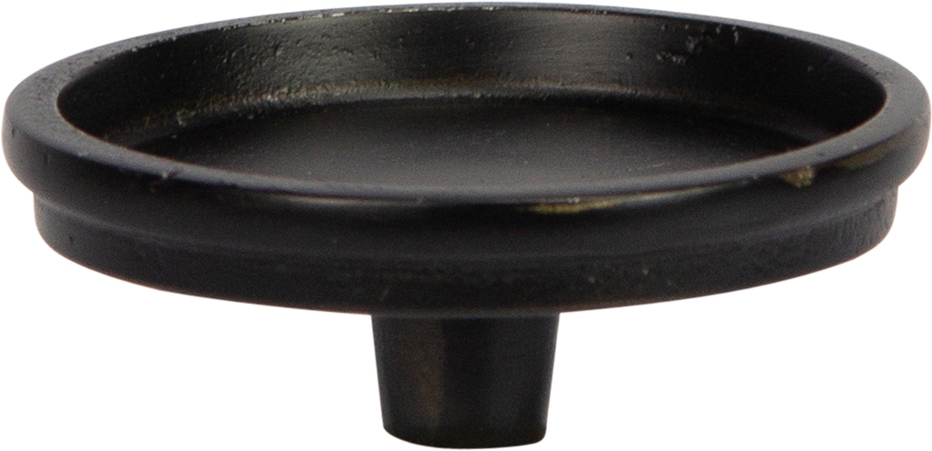 Aufsatzteller für Stumpenkerzen Metall schwarz