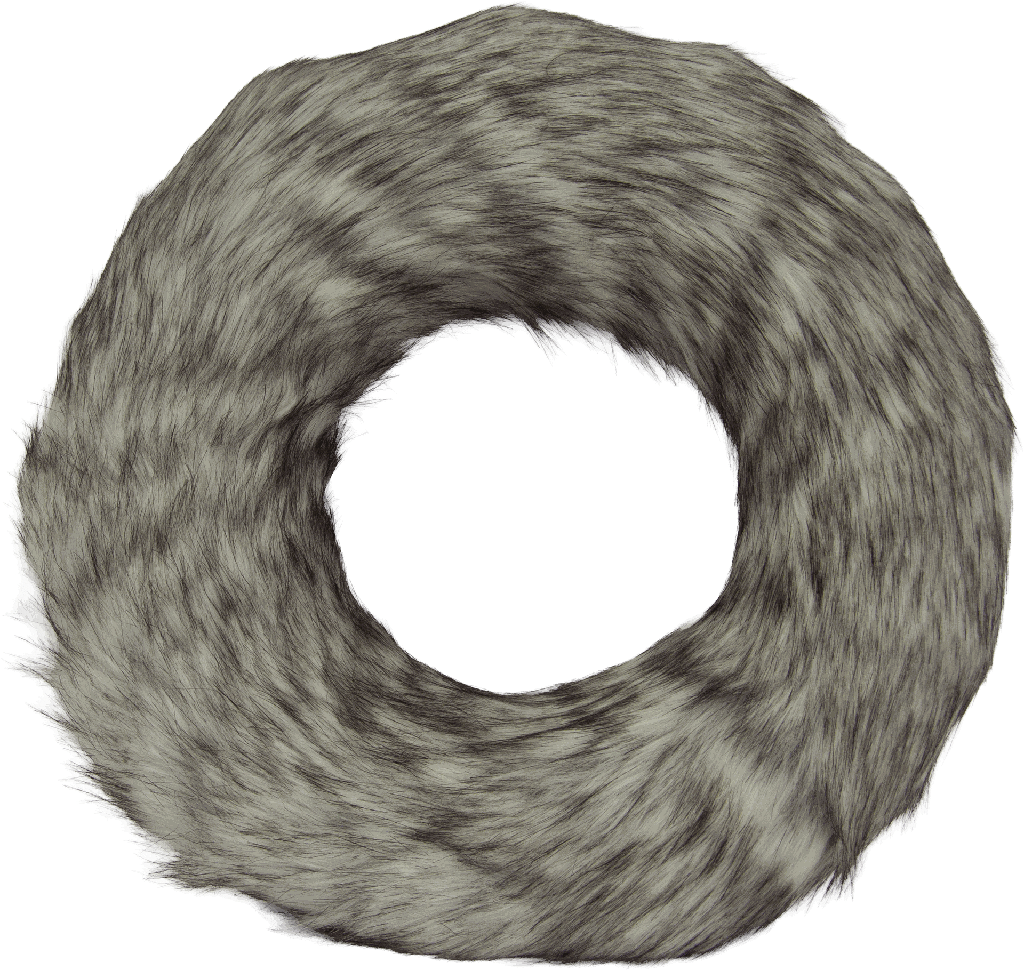 Fellkranz Ø 65 cm Kunstfell braun