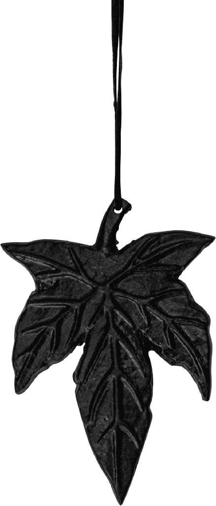 LEAVES Blatt Metall schwarz