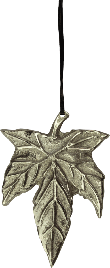 LEAVES Blatt Metall antik-silber