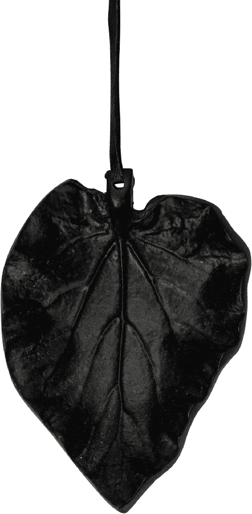 LEAVES Blatt Metall schwarz