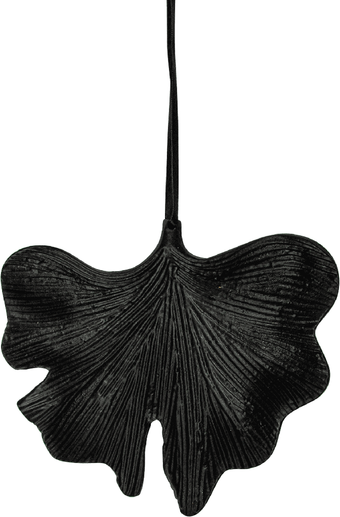 GINKO Blatt Metall schwarz