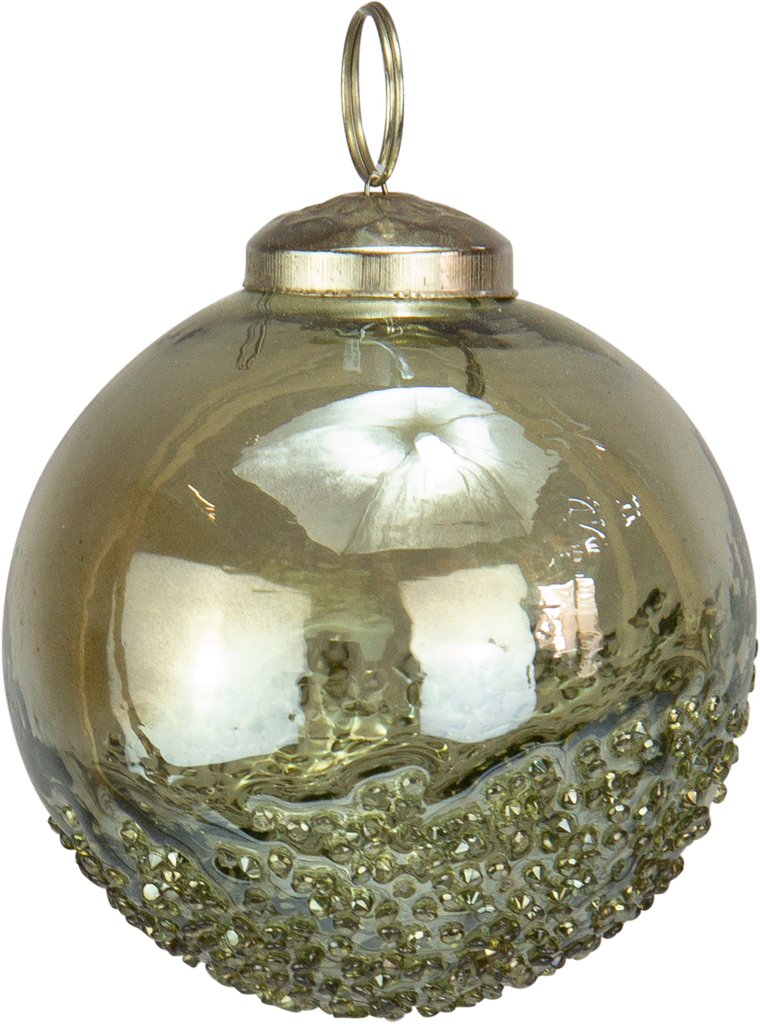 Kugel 8 cm Glas grün