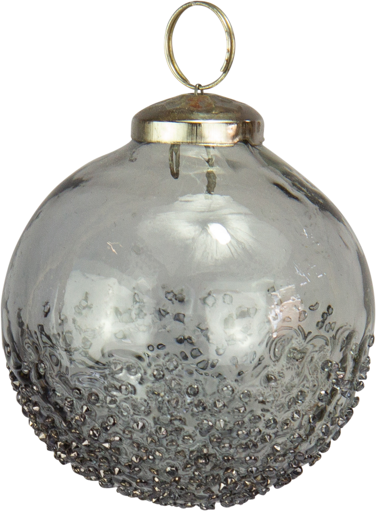 Kugel 8 cm Glas smoke