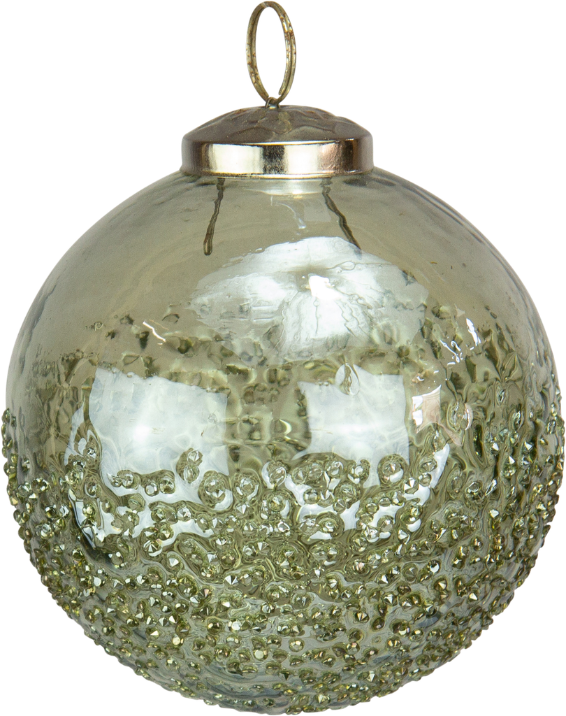 Kugel 10 cm Glas grün