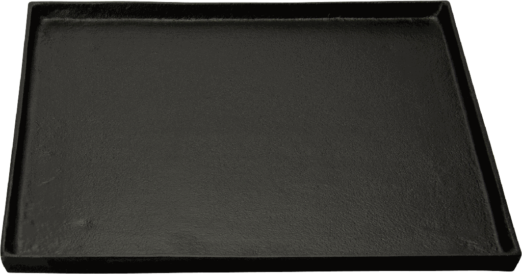 BASIC Kerzentablett quadratisch Metall schwarz