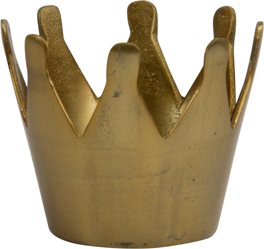 ROYAL Vase / Übertopf 12 cm Metall messing