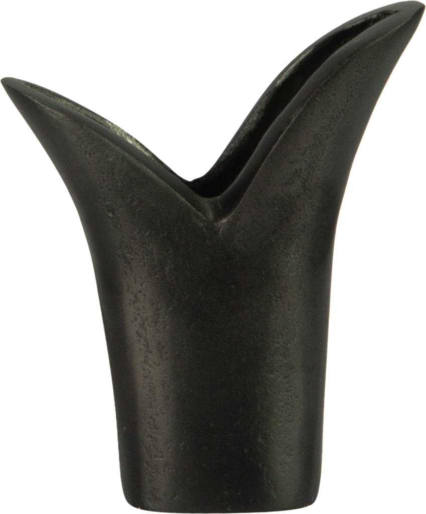 TULIP Vase 12 cm Metall schwarz