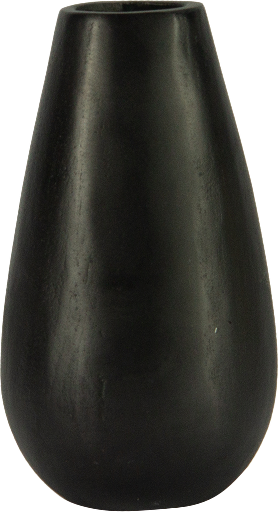 Vase 15 cm Metall schwarz