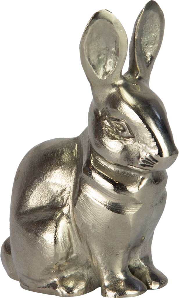 Hase Metall antik-silber