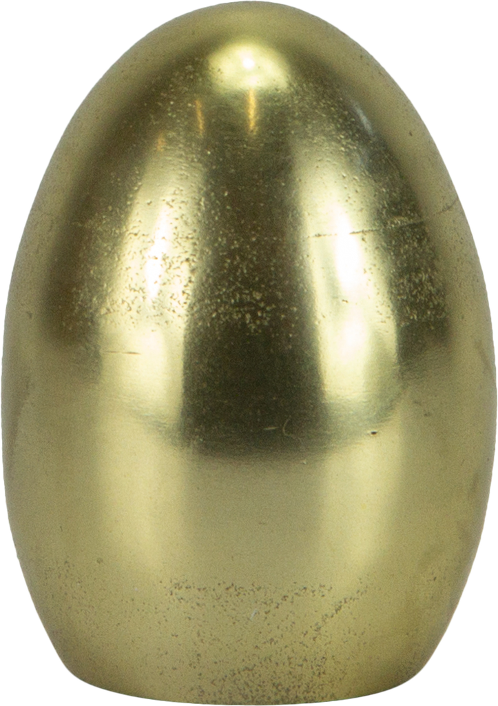 Ei Höhe 9,7 cm Metall messing