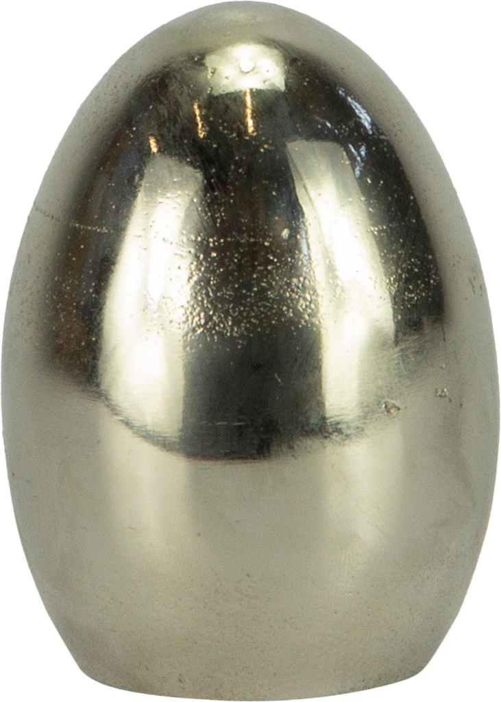 Ei Höhe 9,7 cm Metall antik-silber