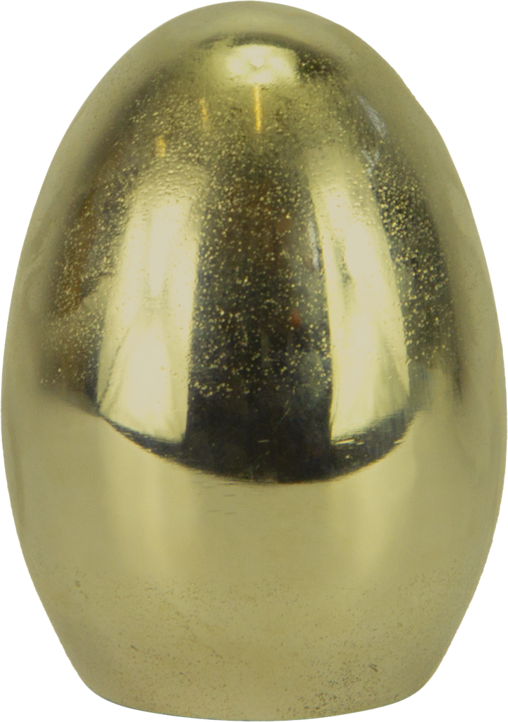 Ei Höhe 14,3 cm Metall messing