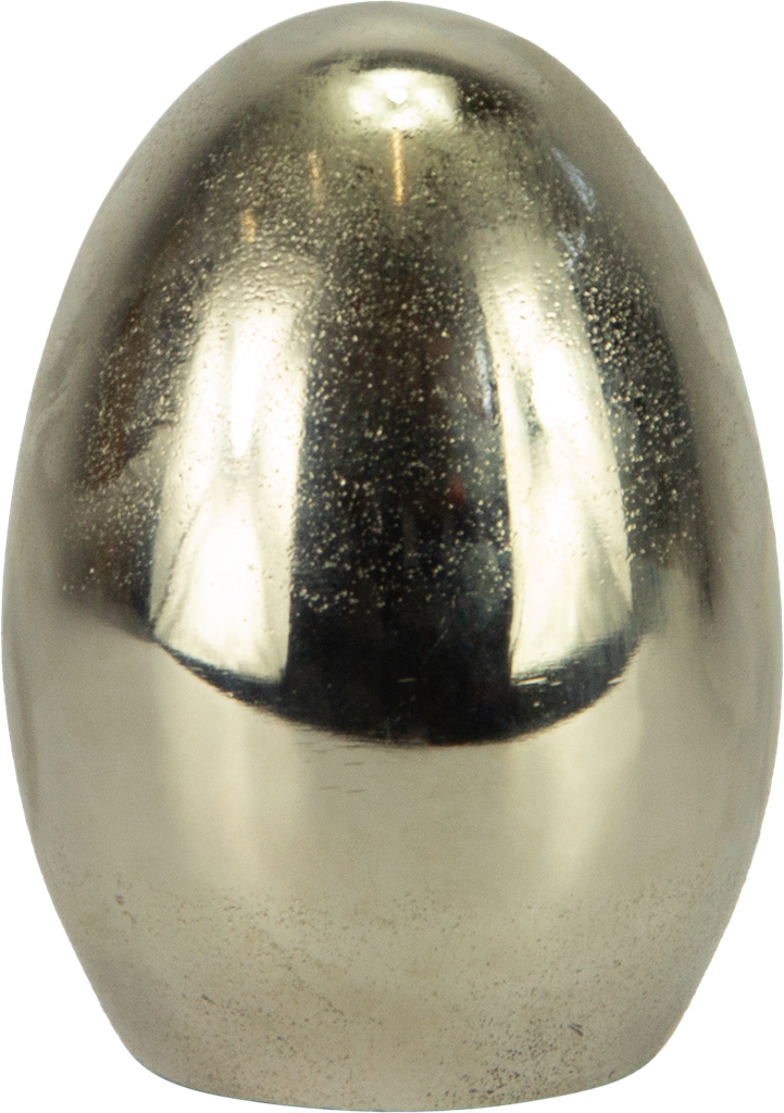 Ei Höhe 14,3 cm Metall antik-silber