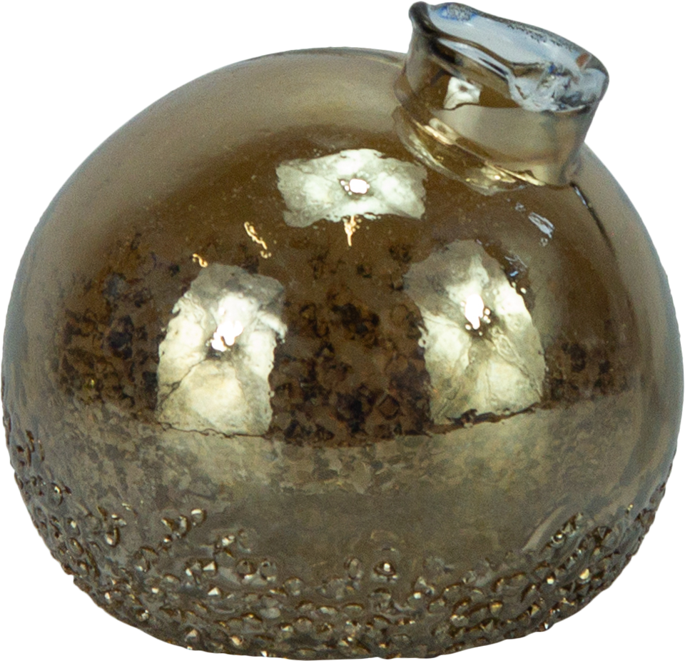 Vase Ø 10 cm Glas braun