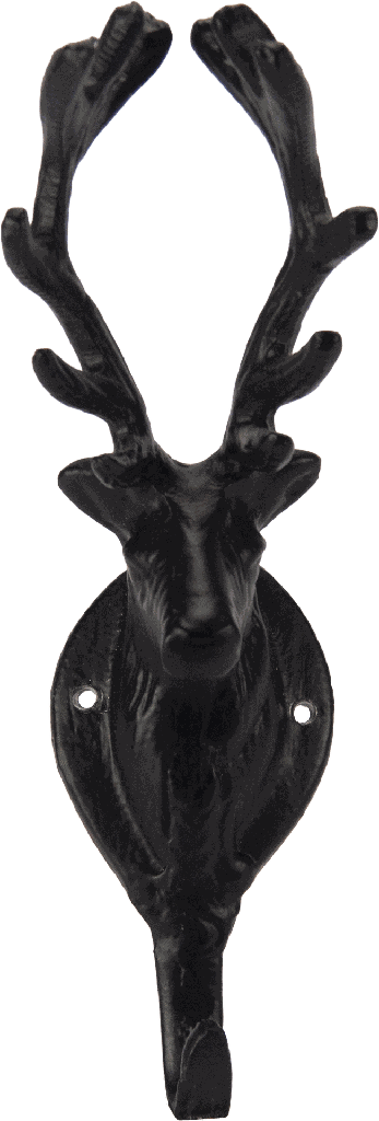 VENISON Wandhaken Metall schwarz