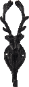 VENISON Wandhaken Metall schwarz