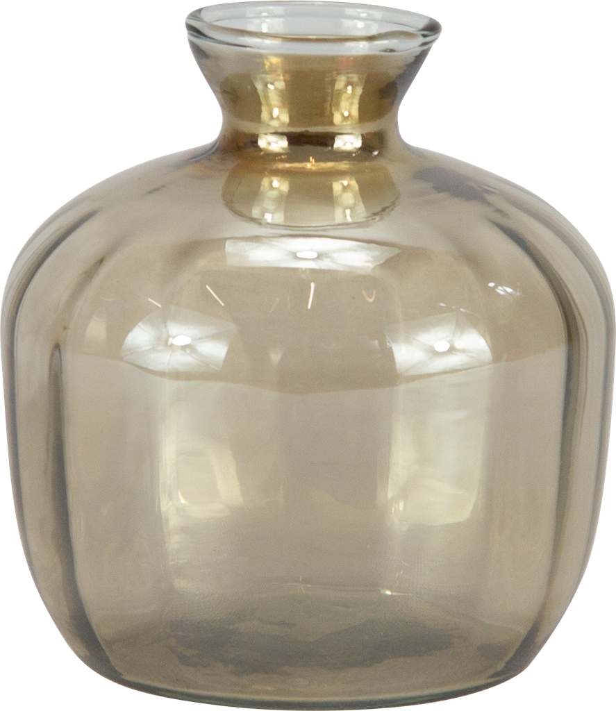 Vase 13 x Ø 12 cm Glas amber