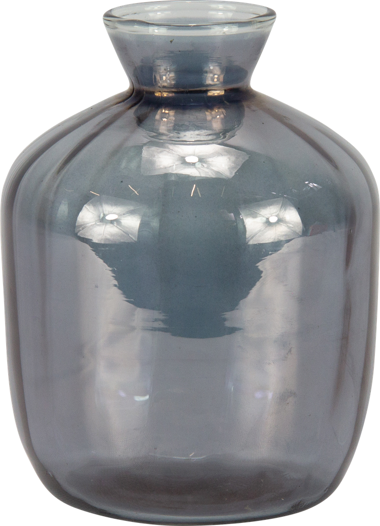 Vase 18 x Ø 13 cm Glas smoke