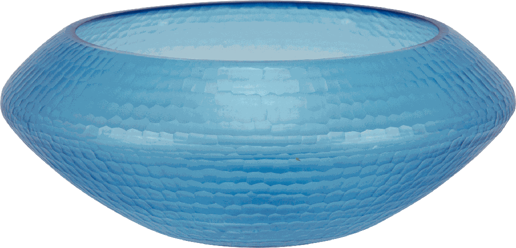 Vase 12 x Ø 31 cm Glas türkis