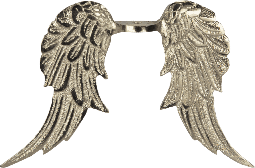 ANGELO Engel-Flügel 15,5 cm Metall antik-silber