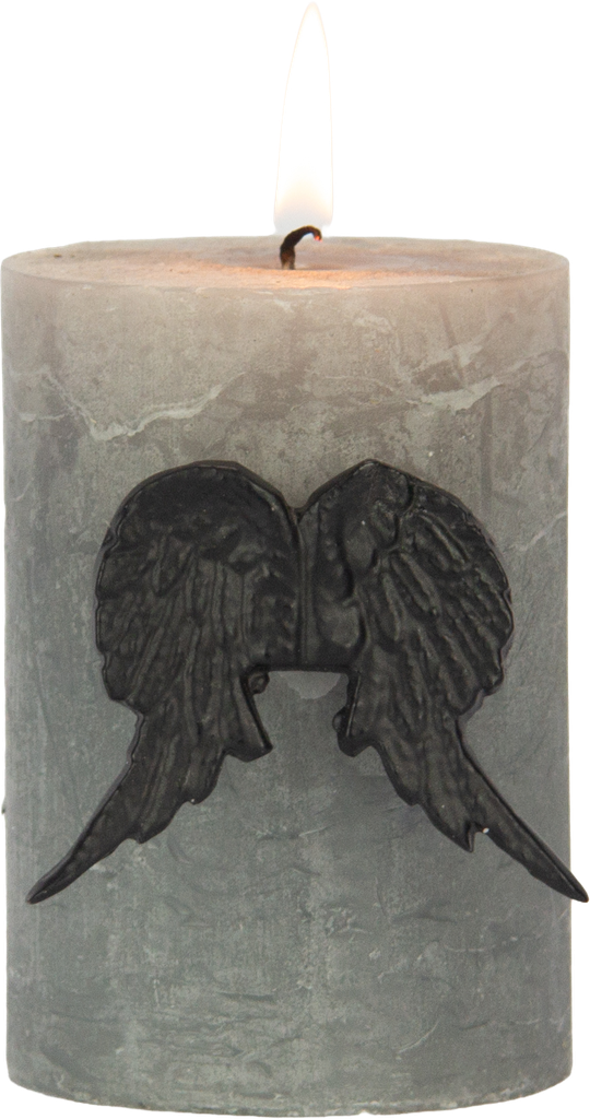 ANGELO Kerzenpin Metall schwarz