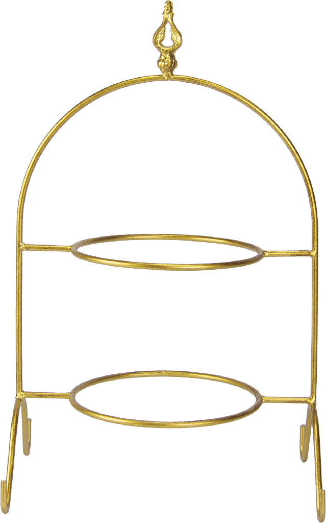 BOURBONE Tellerhalter 2-er 46,5 cm Metall gold