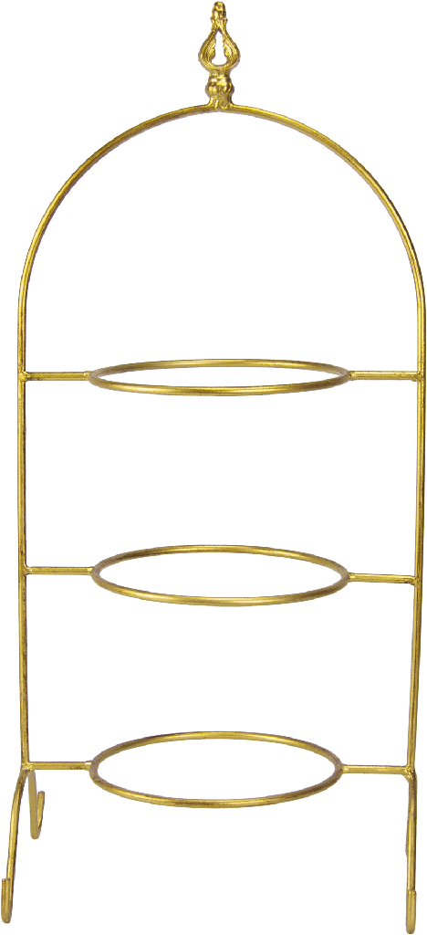 BOURBONE Tellerhalter 3-er 62 cm Metall gold