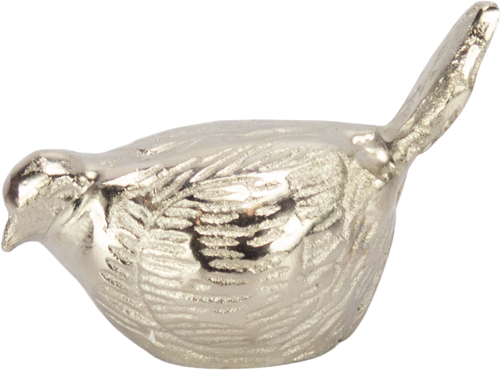 UCCELLO Vogel Metall antik-silber