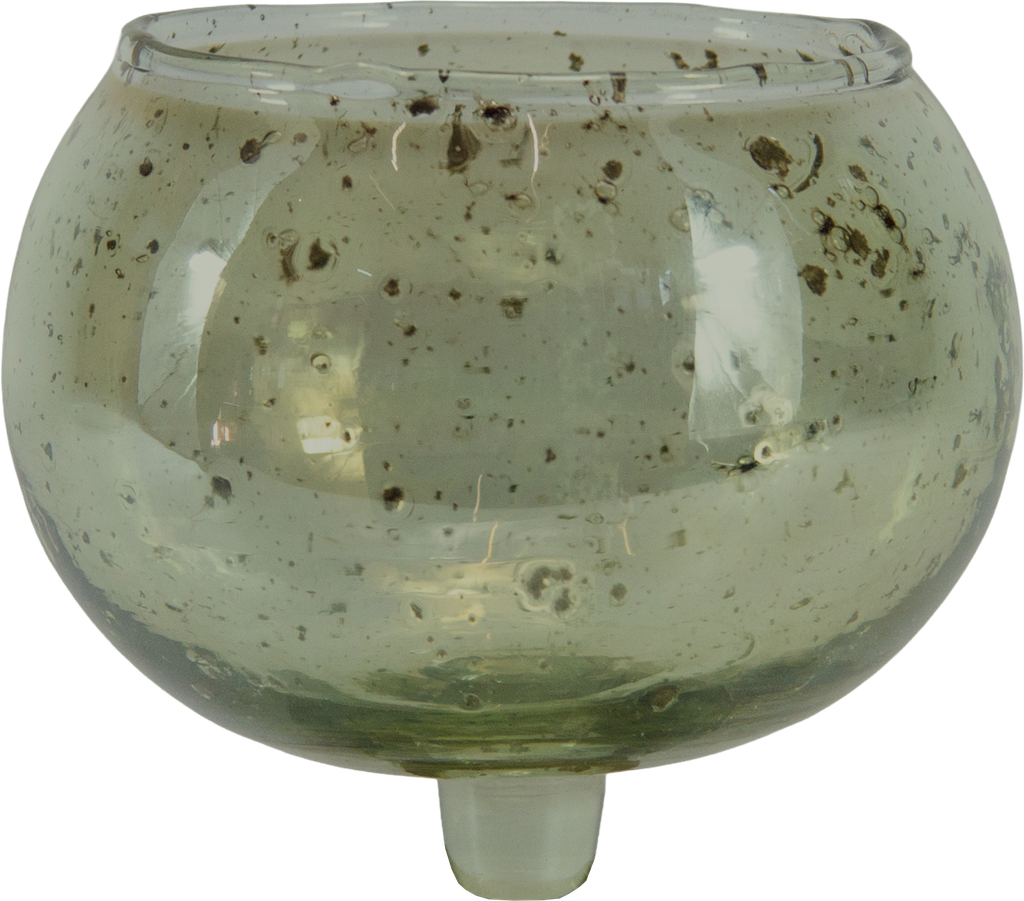 BOWL Teelicht-Aufsatzglas grün