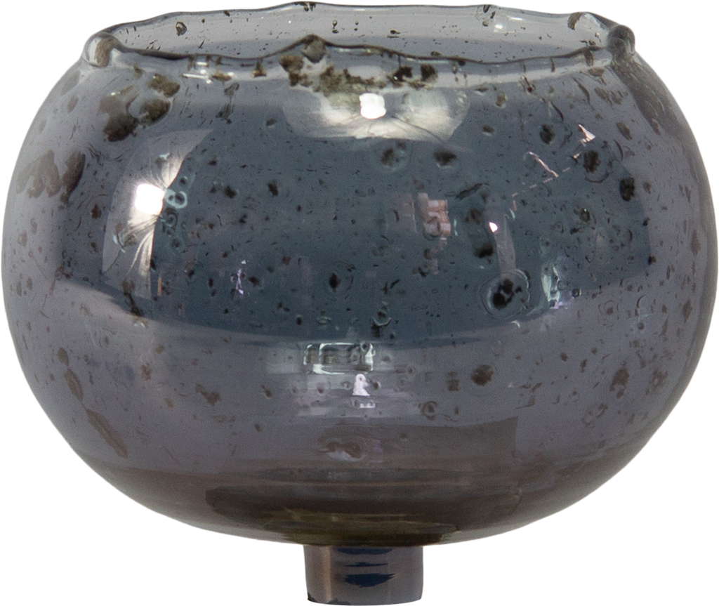 BOWL Teelicht-Aufsatzglas smoke