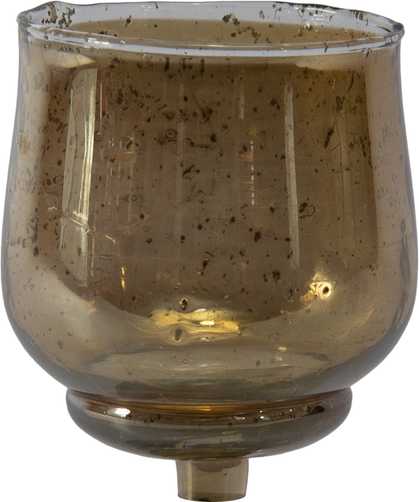 PETIT Teelicht-Aufsatzglas braun