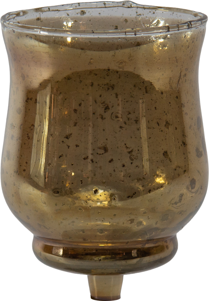 GRAND Teelicht-Aufsatzglas braun