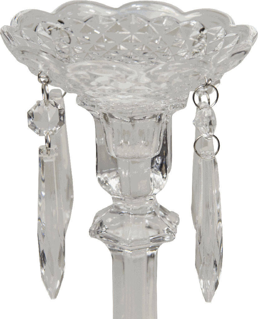 Kerzenteller Ø 10 cm mit 4 Prismen