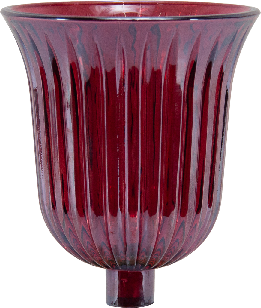 STELLA Teelicht-Aufsatzglas rot